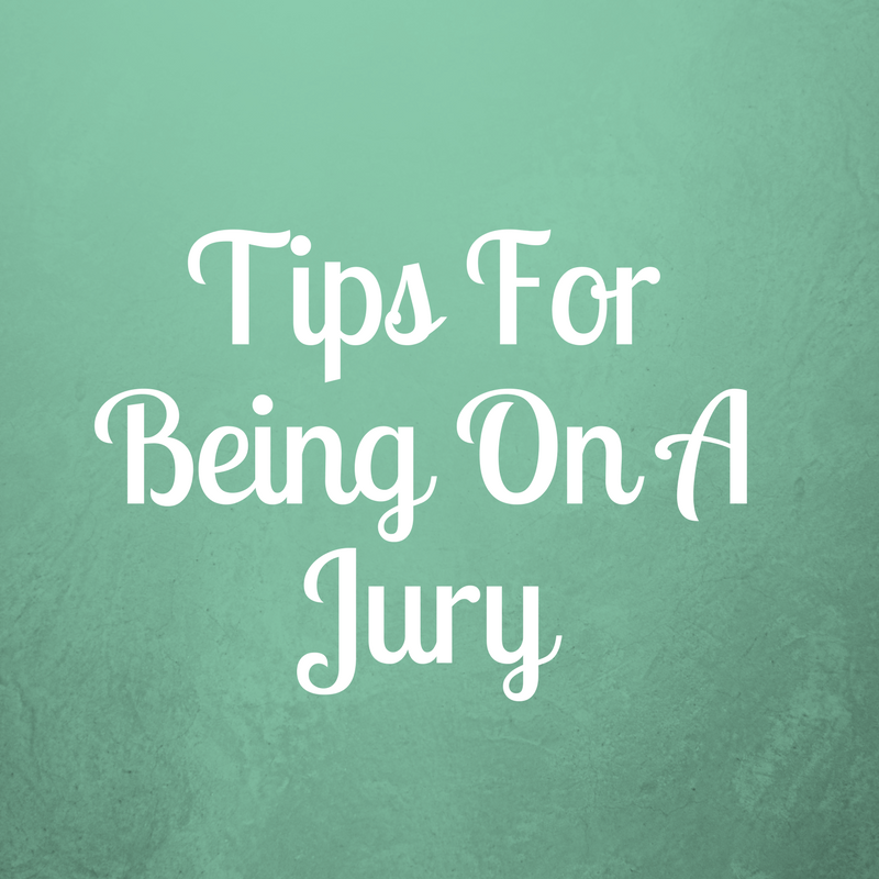 Consejos para estar en un jurado